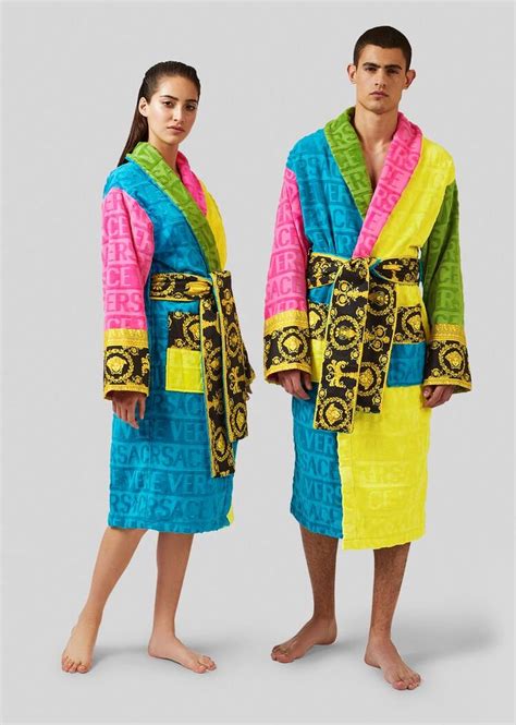 multicolor versace robe|multi color versace robe.